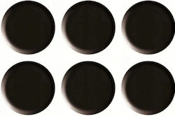 Professional Black Brushed Metal Magnetic Clips 20mm Pack 6