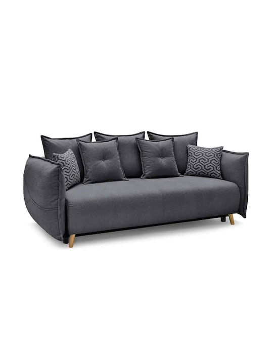 Puffy Τριθέσιος Καναπές Κρεβάτι Anthracite 235x...