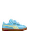 Club Ii Era V Ps Kids Sneakers with Hoop & Loop Closure Light Blue