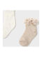 Mayoral Kids' Socks Beige 2 Pairs