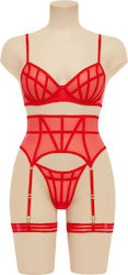 Σετ Εσώρουχα Διαφάνεια 4τμχ Modern Ocean 2318 Red Ean 6714043013
