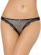 Plus Size Freche Schwarze Netzpanty