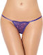 Plus Size Tiny Lace String Purple