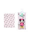 Disney Κουβέρτα Αγκαλιάς & Λίκνου Minnie Fleece Ροζ με Ζωάκι 75x100εκ. 2τμχ