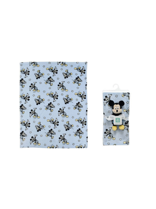 Disney Baby Blanket Nursery Swaddling Blanket Mickey with Animal 75x100cm 2 Pieces
