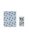 Disney Κουβέρτα Αγκαλιάς & Λίκνου Mickey Fleece Μπλε με Ζωάκι 75x100εκ. 2τμχ