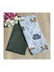 abo A Baby Swaddle Cotton Gray 75x75cm 2 Pieces