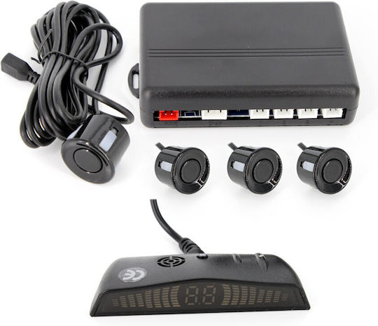CarGuard Car Parking System and 4 Sensors 23.8mm in Black Color
