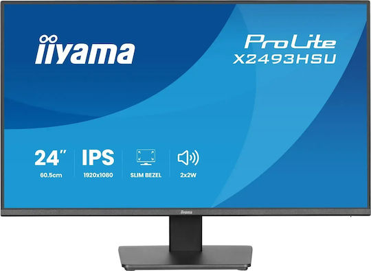 Iiyama ProLite XU2493HSU-B1 IPS Monitor 23.8" FHD 1920x1080 with 4ms Response Time GTG