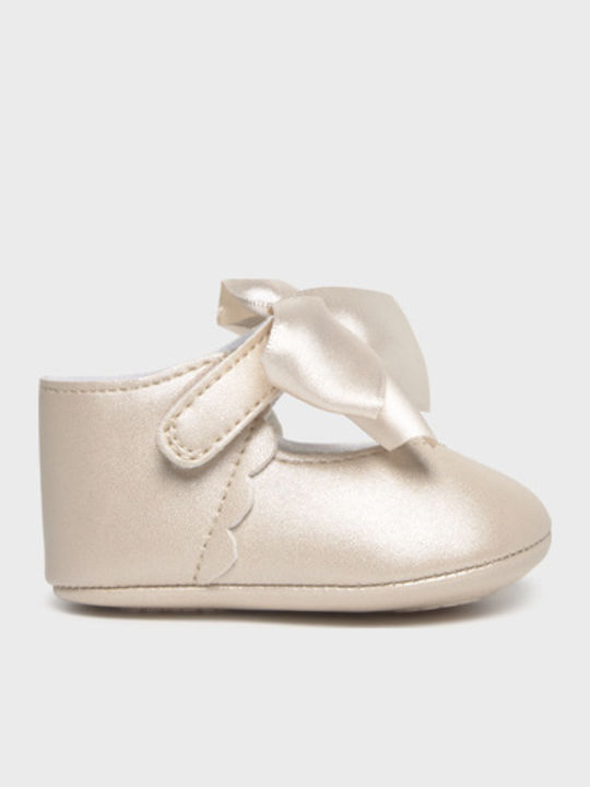 Mayoral Baby Soft-Sole Pumps Beige