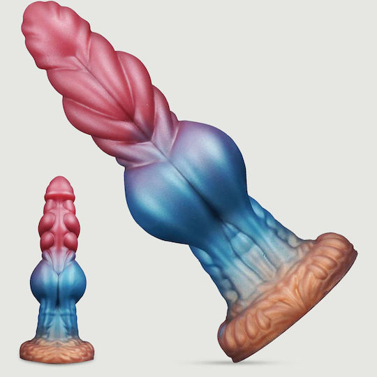 Ρεαλιστικό Dildo με Όρχεις και Βεντούζα Ροζ 22cm