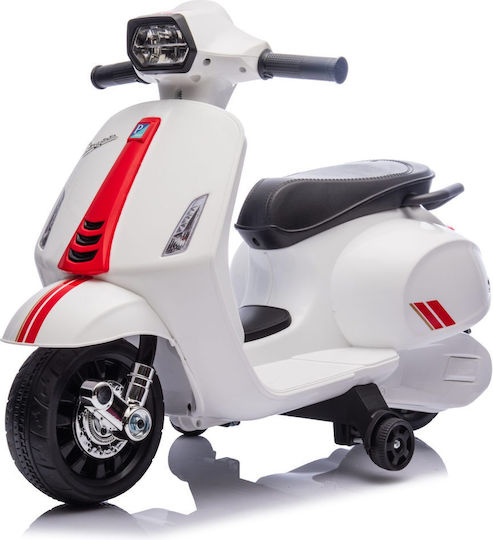 Kids Ride-On Motorbike Licensed Electric 6 Volt White for 2+ Years