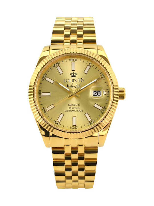 Louis XVI Ανδρικό Ρολόι 42mm Αυτόματο με Χρυσό ...