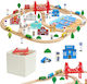 Vevor Wooden Train Set for Ages 3+
