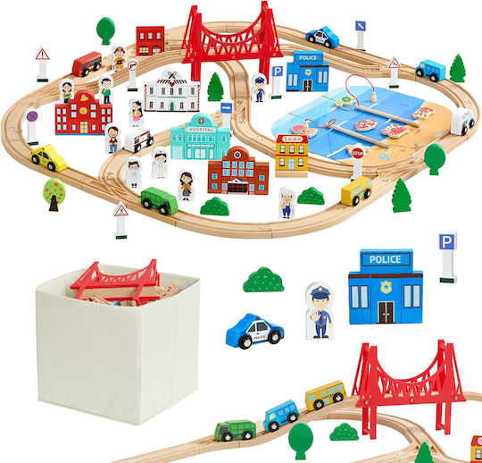 Vevor Wooden Train Set for Ages 3+