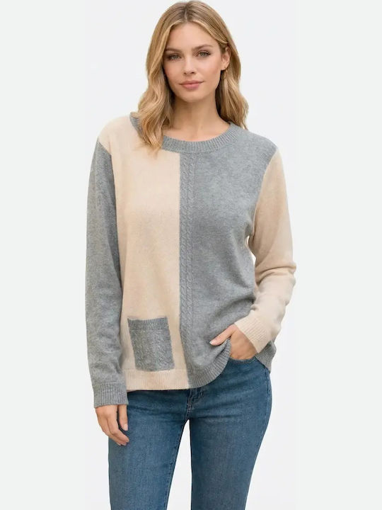 MCM Damen Langärmeliges Mehrfarbiger Pullover