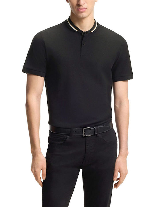 Boss Kurzarm Herrenbluse Schwarz