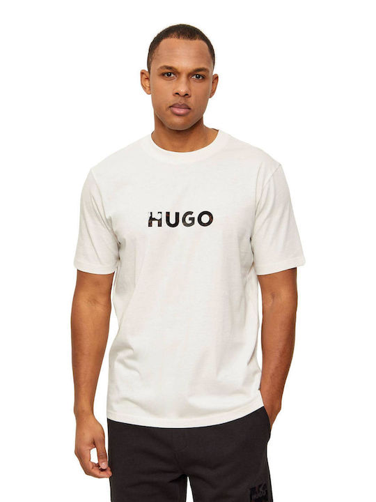 Hugo Herrenblusen T-Shirt Ecru