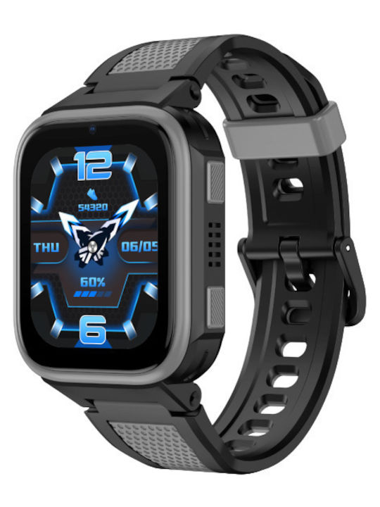 Kids Smartwatch 45.72mm WatchMe AI K10 4G with GPS & Camera Black KBLGK10BLK