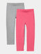 Set Kids Long Leggings Fuchsia