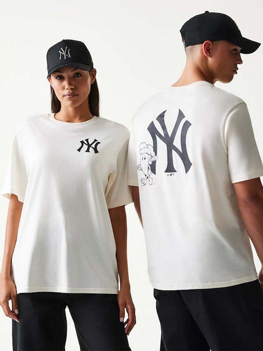 New Era Mlb Food Αθλητικό T-shirt Εκρού