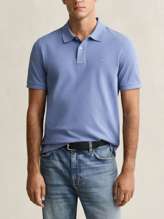 Gant Shield Polo T-Shirt Stahlblau