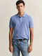Shield Polo T-Shirt Stahlblau