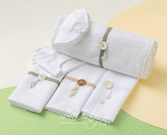 Lina Baby Christening Oilcloths White