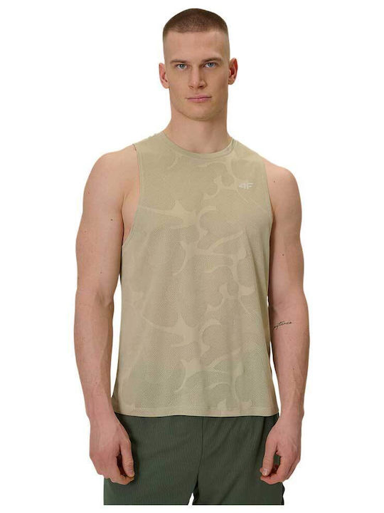 4F Funktionale Herrenbluse Beige