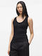 Women's Cotton Sleeveless Top Black