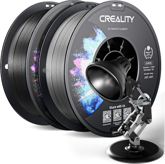 Creality3D PETG 3D Drucker Filament 3mm Schwarzes 2kg (Nachfüllen)