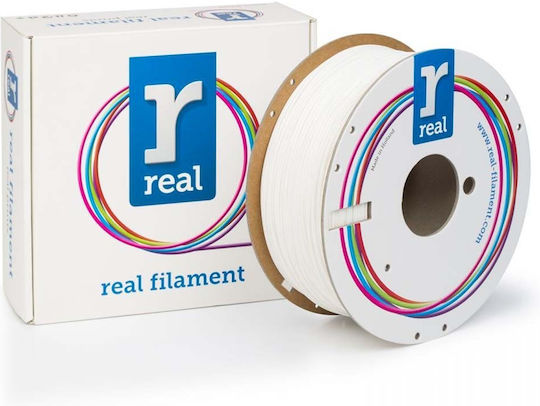 Real Filament Matte PLA 3D Drucker Filament 1,75mm Weiß 1kg 1 Stück (Spule)