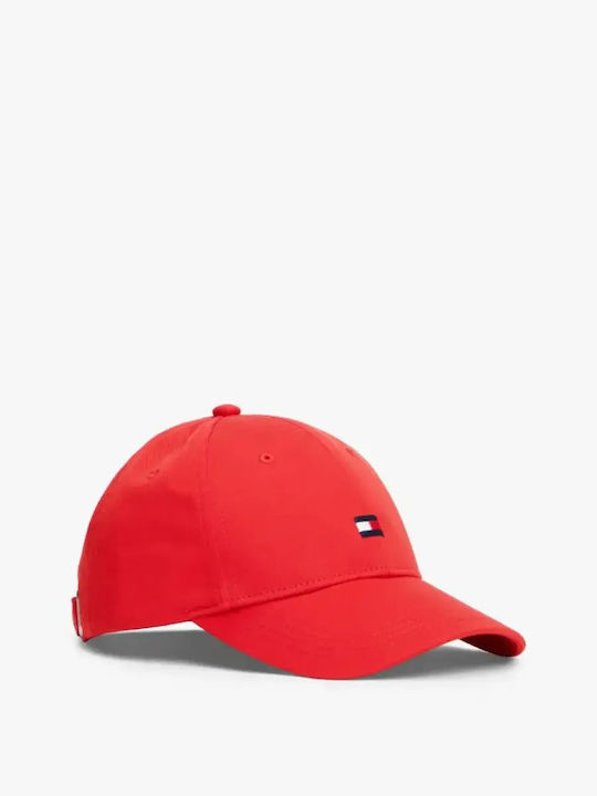 Tommy Hilfiger Παιδικό Καπέλο Jockey Flag Κόκκινο