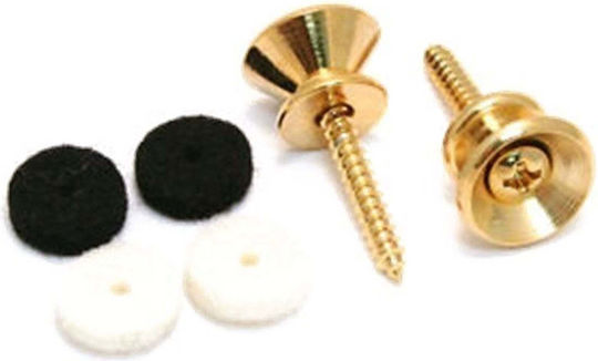 Fender Pure Vintage Gürtelknopf Gold 2Stück Schraube Gürtel