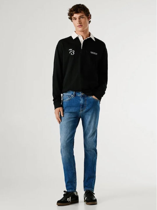 Finsbury Finsbury Herren Jeanshosen mit Skinny Anwendung Verwaschenes True Blau