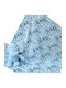 Viopros Nursery Swaddling Fleece Blue Blanket with Animal 3 Pieces
