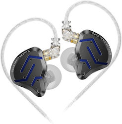 KZ Ακουστικά Ψείρες In Ear Zsn Pro 2 Μαύρα