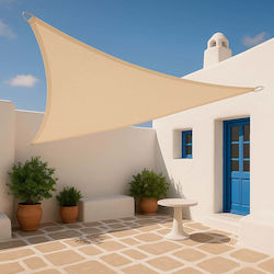 Showood Τρίγωνο Πανί Σκίασης Εκρού 3.6m 280gr/m²