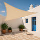 Showood Триъгълен Shade Sail Екрю 3.6м 280гр/м²