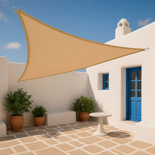 Showood Triangle Shade Sail Beige 5m 280gr/m²