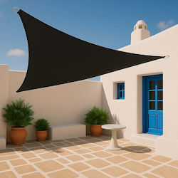 Showood Τρίγωνο Πανί Σκίασης Μαύρο 3.6m 280gr/m²