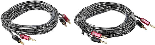 Monoprice Lautsprecherkabel Banane - Banane 3m (134309) 2 Stück