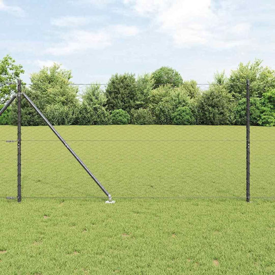 vidaXL Set Plasă de Sârmă Gri 1.4x1.4m