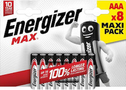 Energizer Max Baterii Alcaline AAA 1.5V 8 Bucăți