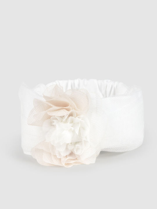 Mayoral Kids Hair Ribbon in White Color