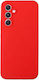 Forcell Back Cover Silicone / Tempered Glass Red (Galaxy A55 Oppo A55 5G)