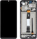 Screen with Touch Mechanism and Frame for Xiaomi Redmi 12c (Black)