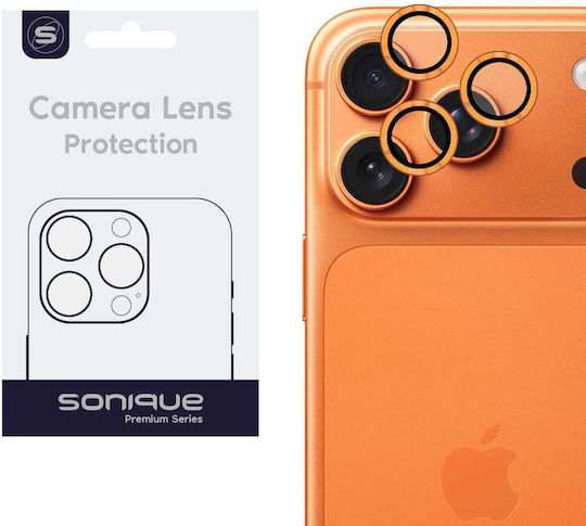 Sonique Mobile Camera Protection Tempered Glass Orange For Apple Iphone 17 Pro Iphone 17 Pro Max