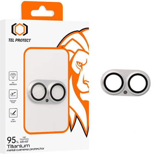 Tel Protect Mobile Camera Protection Tempered Glass Silver for iPhone 17