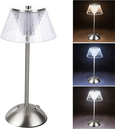 Kooper Kooper Kunststoff Vintage Tischlampe mit Silbernem Hut und Basis Kooper Kooper Kunststoff Vintage Tischlampe mit Silbernem Hut und Basis